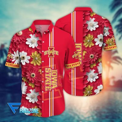 Iowa State Cyclones Style Hot Trending Summer NCAA Flower Aloha Hawaiian Shirt 15, NCAA Hawaiian Shirt