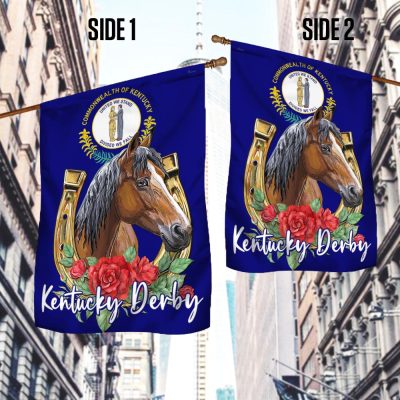 Kentucky Derby Horse Flag TQN1173F - Flagwix