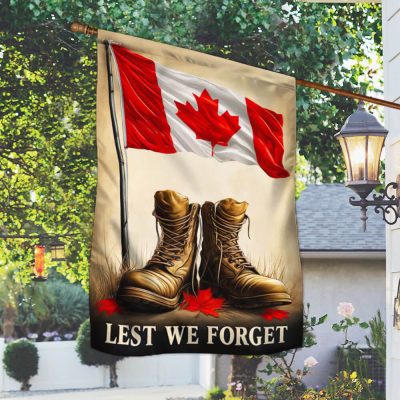 Remembrance Day Military Boots Canadian Flag TQN3009F - Flagwix
