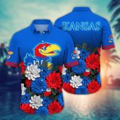 Kansas Jayhawks NCAA Flower Aloha Hawaiian Shirt 13, NCAA Hawaiian Shirt
