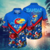 Kansas Jayhawks NCAA Flower Aloha Hawaiian Shirt 5, NCAA Hawaiian Shirt