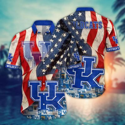 Kentucky Wildcats NCAA Flower Aloha Hawaiian Shirt 12, NCAA Hawaiian Shirt