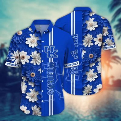 Kentucky Wildcats Style Hot Trending Summer NCAA Flower Aloha Hawaiian Shirt, NCAA Hawaiian Shirt