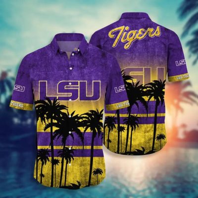 LSU TIGERS Aloha Hawaiian Shirt, NCAA Hawaiian Shirt