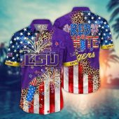 LSU TIGERS NCAA Aloha Hawaiian Shirt, NCAA Hawaiian Shirt