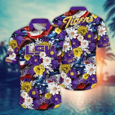 LSU TIGERS NCAA Aloha Hawaiian Shirt 1, NCAA Hawaiian Shirt LSU TIGERS NCAA Aloha Hawaiian Shirt 1, NCAA Hawaiian Shirt