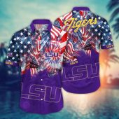 LSU TIGERS NCAA Flower Aloha Hawaiian Shirt 8, NCAA Hawaiian Shirt
