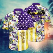 LSU TIGERS NCAA Flower Aloha Hawaiian Shirt 9, NCAA Hawaiian Shirt