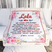 Lala Blanket From Grandkids Granddaughter Grandson We Hugged This Blanket Floral Personalized Blanket For Mom Mother S Day Gifts Blanket 2 Lhtn64.jpg - demo10