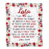 Lala Blanket From Grandkids Grandson Granddaughter We Hugged This Blanket Personalized Blanket For Mom Mother S Day Gifts Blanket 1 Tx7axs.jpg - demo10