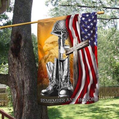 Memorial Day Flag Remember And Honor BNN63F - Flagwix