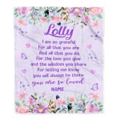 Lolly Blanket From Granddaughter Grandson Floral Butterfly Love You Give Personalized Blanket For Mom Mother S Day Gifts Blanket 1 B4rfkl.jpg - demo10
