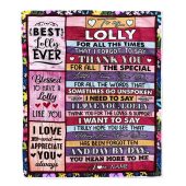 Lolly Blanket From Granddaughter Grandson Thank You For The Love Personalized Blanket For Mom Mother S Day Gifts Blanket 1 Mrl5v9.jpg - demo10