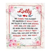 Lolly Blanket From Grandkids Granddaughter Grandson We Hugged This Blanket Floral Personalized Blanket For Mom Mother S Day Gifts Blanket 1 Vt4y3m.jpg - demo10