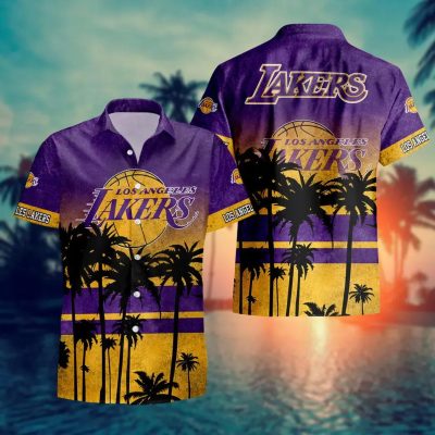 Los Angeles Lakers Aloha Hawaiian Shirt, NCAA Hawaiian Shirt