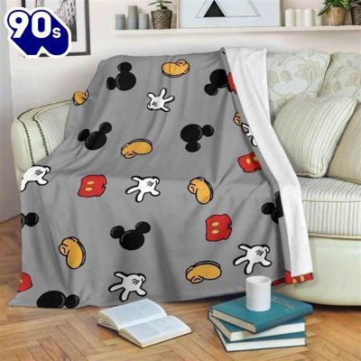 MICKEY MOUSE DISNEY BEST SELLER FLEECE BLANKET GIFT FOR FAN, PREMIUM COMFY SOFA THROW BLANKET GIFT - Musicdope90s