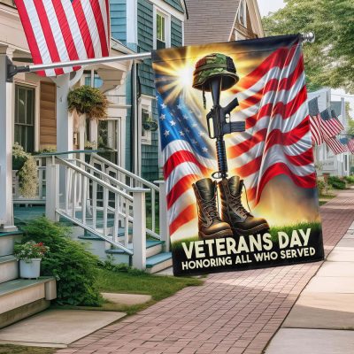 Veterans Day Honoring All Who Served Veteran Boots American Flag MLN3994F - Flagwix