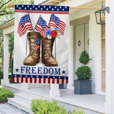Veteran Boots Freedom Independence Day Patriotic Flag MLN1422F - Flagwix