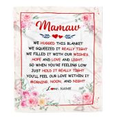 Mamaw Blanket From Grandkids Granddaughter Grandson We Hugged This Blanket Floral Personalized Blanket For Mom Mother S Day Gifts Blanket 1 Aev7dd.jpg - demo10