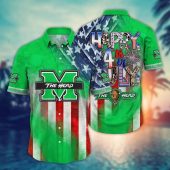 Marshall Thundering Herd NCAA Aloha Hawaiian Shirt, NCAA Hawaiian Shirt
