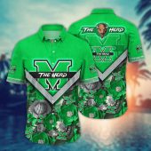 Marshall Thundering Herd NCAA Flower Aloha Hawaiian Shirt 4, NCAA Hawaiian Shirt