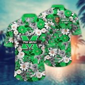 Marshall Thundering Herd NCAA Flower Aloha Hawaiian Shirt 9, NCAA Hawaiian Shirt