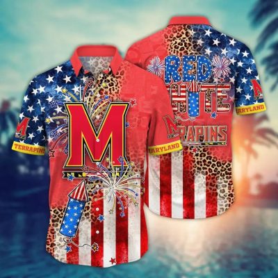 Maryland Terrapins NCAA Aloha Hawaiian Shirt 2, NCAA Hawaiian Shirt