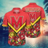 Maryland Terrapins NCAA Flower Aloha Hawaiian Shirt 4, NCAA Hawaiian Shirt