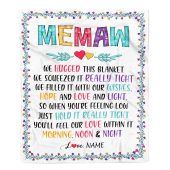 Memaw Blanket From Grandkids We Hugged This Blanket Personalized Blanket For Mom Mother S Day Gifts Blanket 1 Kfrvge.jpg - demo10