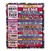 Meme Blanket From Granddaughter Grandson Thank You For The Love Personalized Blanket For Mom Mother S Day Gifts Blanket 1 Yzbgec.jpg - demo10