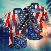 Memphis Tigers NCAA Flower Aloha Hawaiian Shirt 10, NCAA Hawaiian Shirt