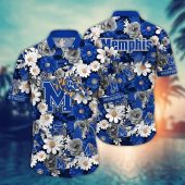 Memphis Tigers NCAA Flower Aloha Hawaiian Shirt 6, NCAA Hawaiian Shirt