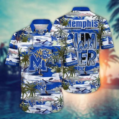 Memphis Tigers NCAA Flower Aloha Hawaiian Shirt 7, NCAA Hawaiian Shirt