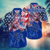 Memphis Tigers NCAA Flower Aloha Hawaiian Shirt 8, NCAA Hawaiian Shirt