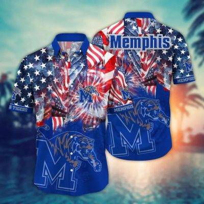 Memphis Tigers NCAA Flower Aloha Hawaiian Shirt 8, NCAA Hawaiian Shirt