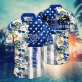 Memphis Tigers NCAA Flower Aloha Hawaiian Shirt 9, NCAA Hawaiian Shirt