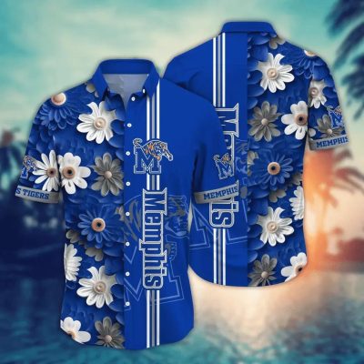 Memphis Tigers Style Hot Trending Summer NCAA Flower Aloha Hawaiian Shirt 13, NCAA Hawaiian Shirt