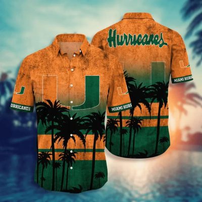 Miami Hurricanes Aloha Hawaiian Shirt, NCAA Hawaiian Shirt