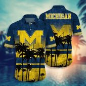 Michigan Wolverines Style Hot Trending Summer Aloha Hawaiian Shirt, NCAA Hawaiian Shirt