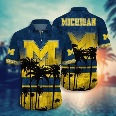 Michigan Wolverines Style Hot Trending Summer Aloha Hawaiian Shirt, NCAA Hawaiian Shirt