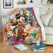 Mickey Mouse And Friends Disney Sherpa Blanket Fleece Blanket Funny Gifts - Musicdope90s