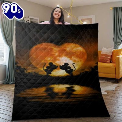 Mickey Mouse Blanket, Mickey Mouse Gift For Fan, Disney Minnie Mouse Mickey Mouse Blanket - Musicdope90s