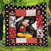 Mickey Mouse Quilt Blanket Disney Cartoon Fan Gift Idea - Musicdope90s