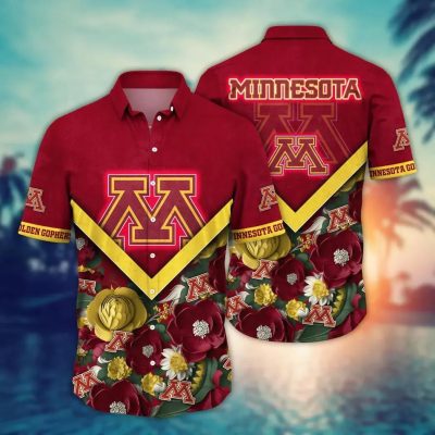 Minnesota Golden Gophers NCAA Flower Aloha Hawaiian Shirt 5, NCAA Hawaiian Shirt