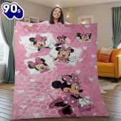Minnie Mouse Disney Cartoon Gifts Lover Blanket, Minnie Mouse Disney Collection Blanket - Musicdope90s
