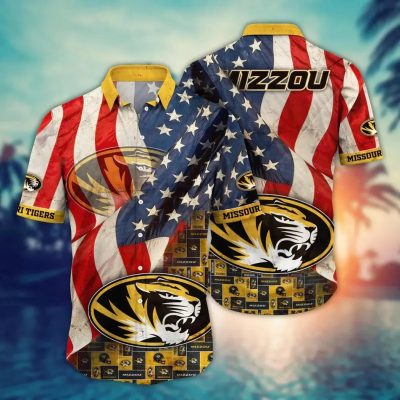 Missouri Tigers NCAA Flower Aloha Hawaiian Shirt 10, NCAA Hawaiian Shirt