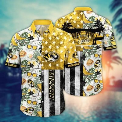 Missouri Tigers NCAA Flower Aloha Hawaiian Shirt 12, NCAA Hawaiian Shirt