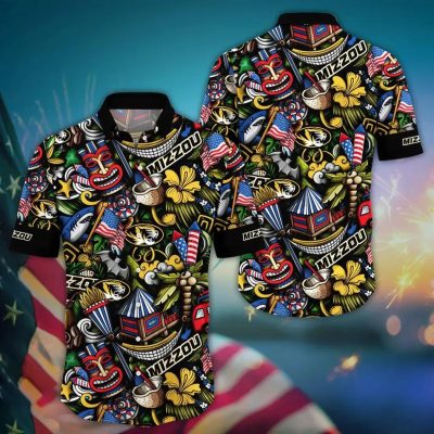 Missouri Tigers NCAA Flower Aloha Hawaiian Shirt 14, NCAA Hawaiian Shirt