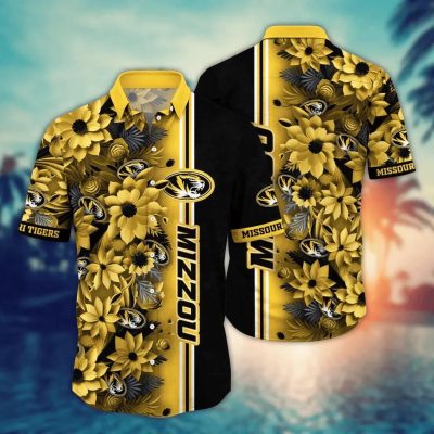 Missouri Tigers NCAA Flower Aloha Hawaiian Shirt 3, NCAA Hawaiian Shirt