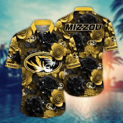 Missouri Tigers NCAA Flower Aloha Hawaiian Shirt 7, NCAA Hawaiian Shirt